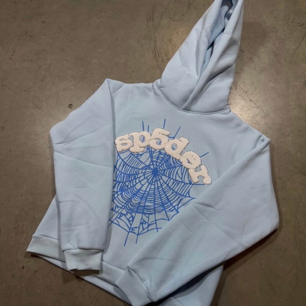 Light blue spider hoodie
